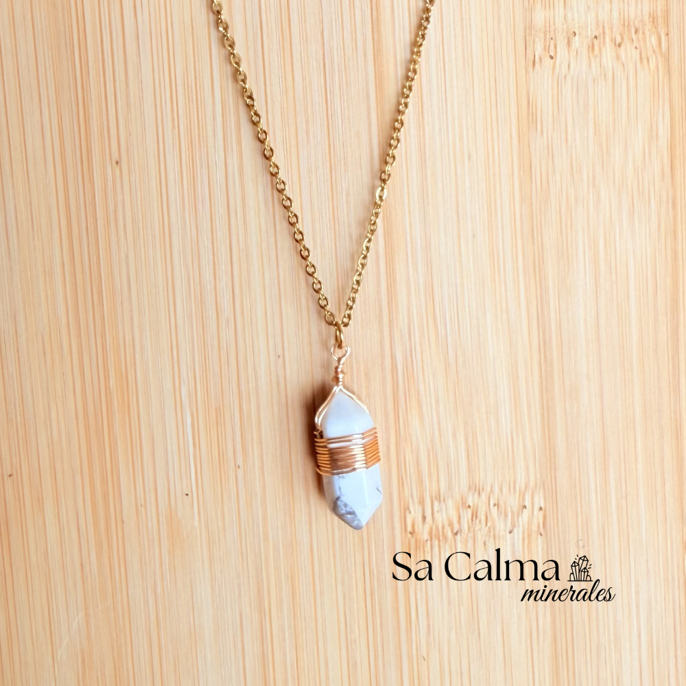 Collar Boho de Howlita – Calma, Relajación y Equilibrio Emocional