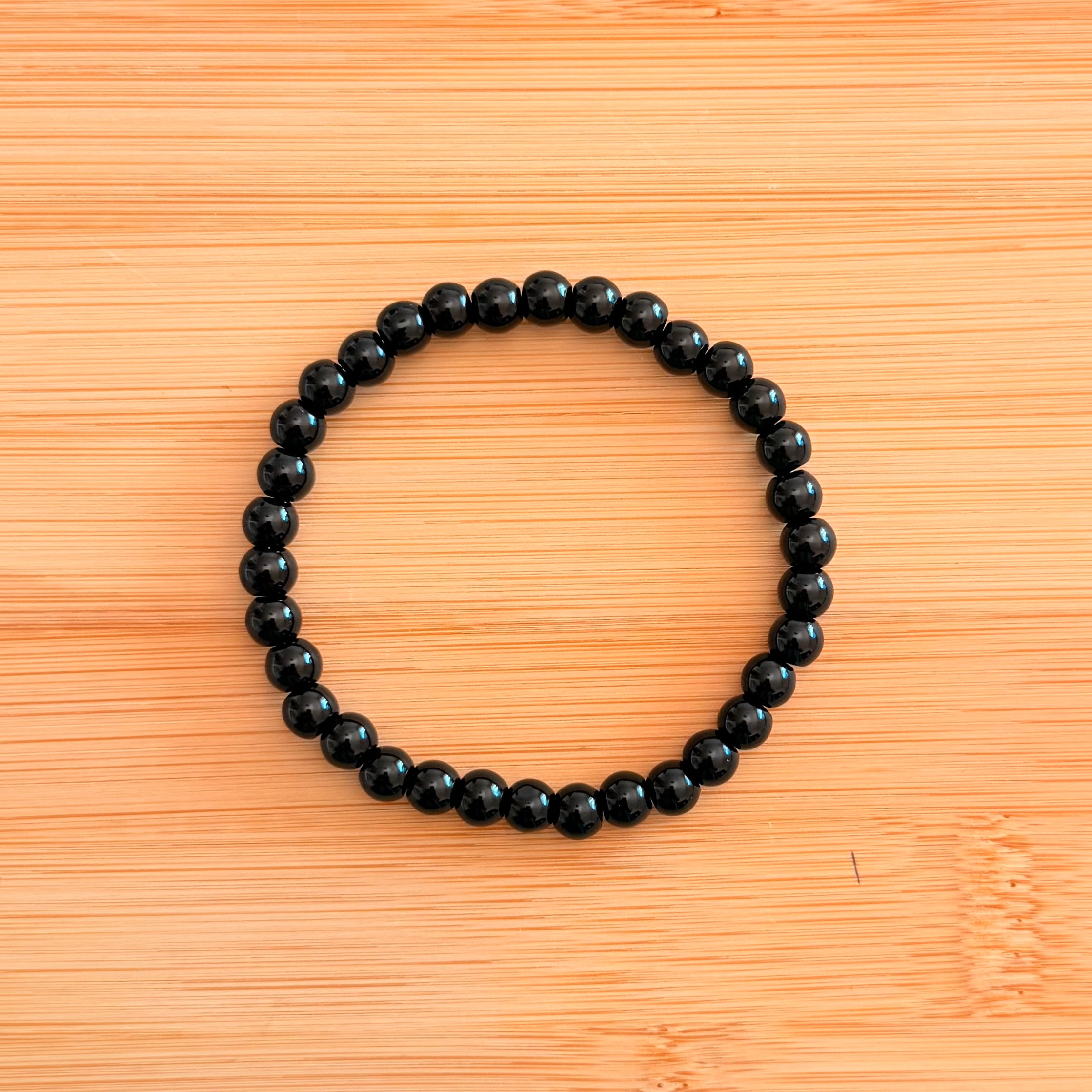 Pulsera Turmalina Negra · Protección