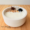 Vela Ritual de Limpieza y Protección con Palo Santo, Cuarzo y Turmalina – Purificación Energética (mediana)