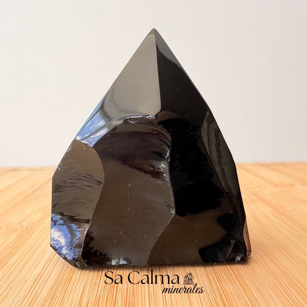 Punta de Obsidiana Negra Natural – Protección Energética y Liberación de Energía Negativa