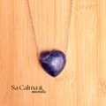 Collar de Amatista en Forma de Corazón – Calma, Protección y Amor Interior