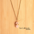 Collar Boho de Cuarzo Rosa – Amor Propio, Calma y Equilibrio Emocional