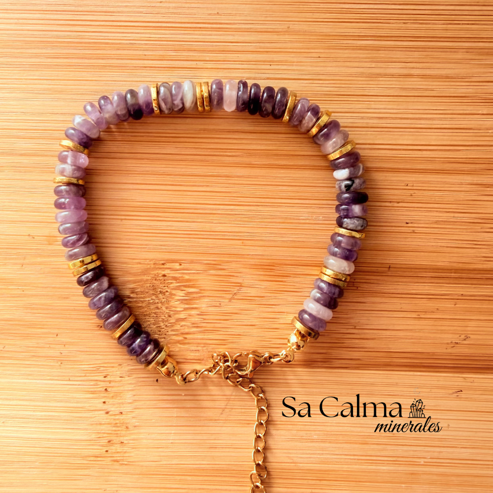 Pulsera de Amatista Natural – Calma, Protección y Equilibrio Emocional