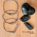 Pulsera de Labradorita con Cierre de Acero Inoxidable para Protección e Intuición