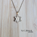 Collar de Acero Inoxidable Dorado con Símbolo de Metatrón para Protección y Equilibrio Energético