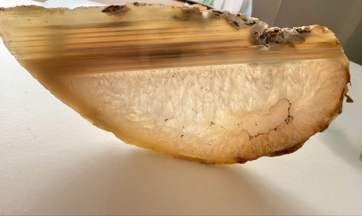 Placa de Ágata Ref;02 Natural para Equilibrio, Armonización y Energía Positiva