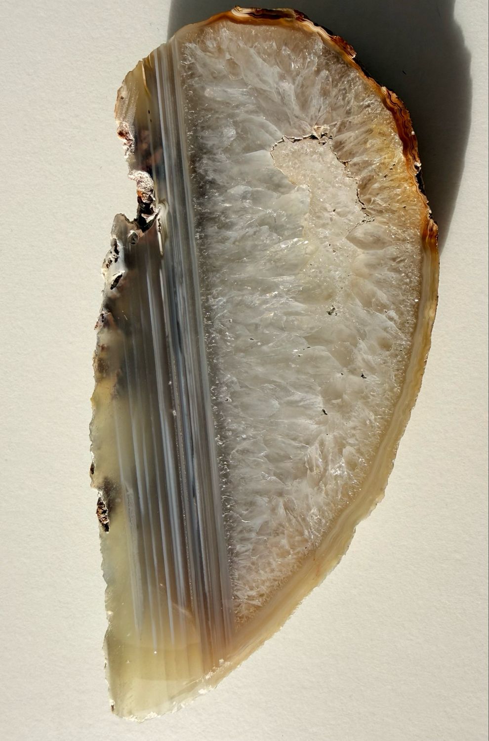 Placa de Ágata Ref;02 Natural para Equilibrio, Armonización y Energía Positiva