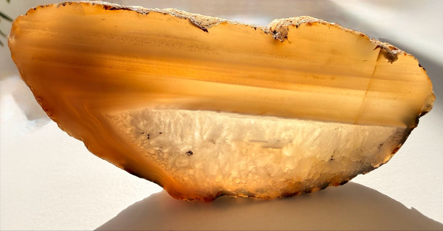 Placa de Ágata Ref:10 Natural para Equilibrio, Armonización y Energía Positiva