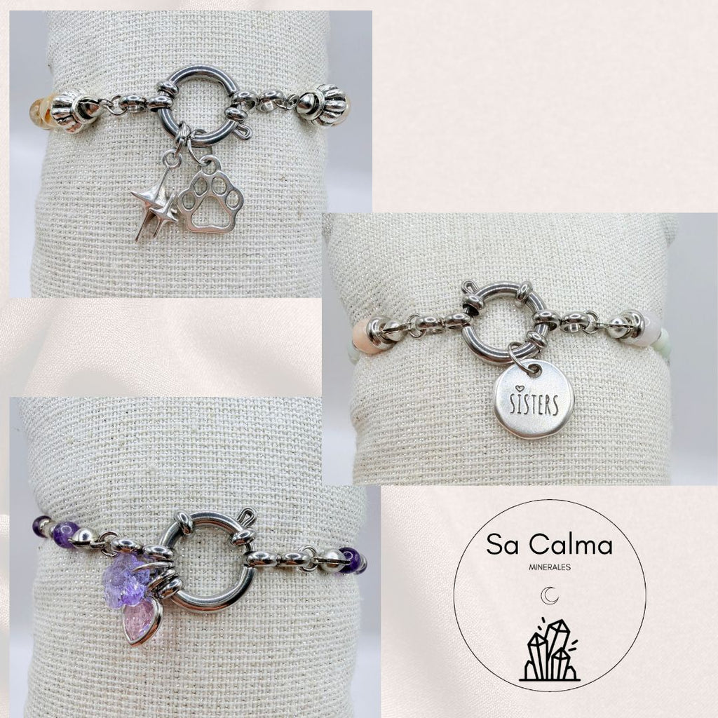 Pulsera Personalizada Sa Calma - Cierre MARINERO acero inoxidable.
