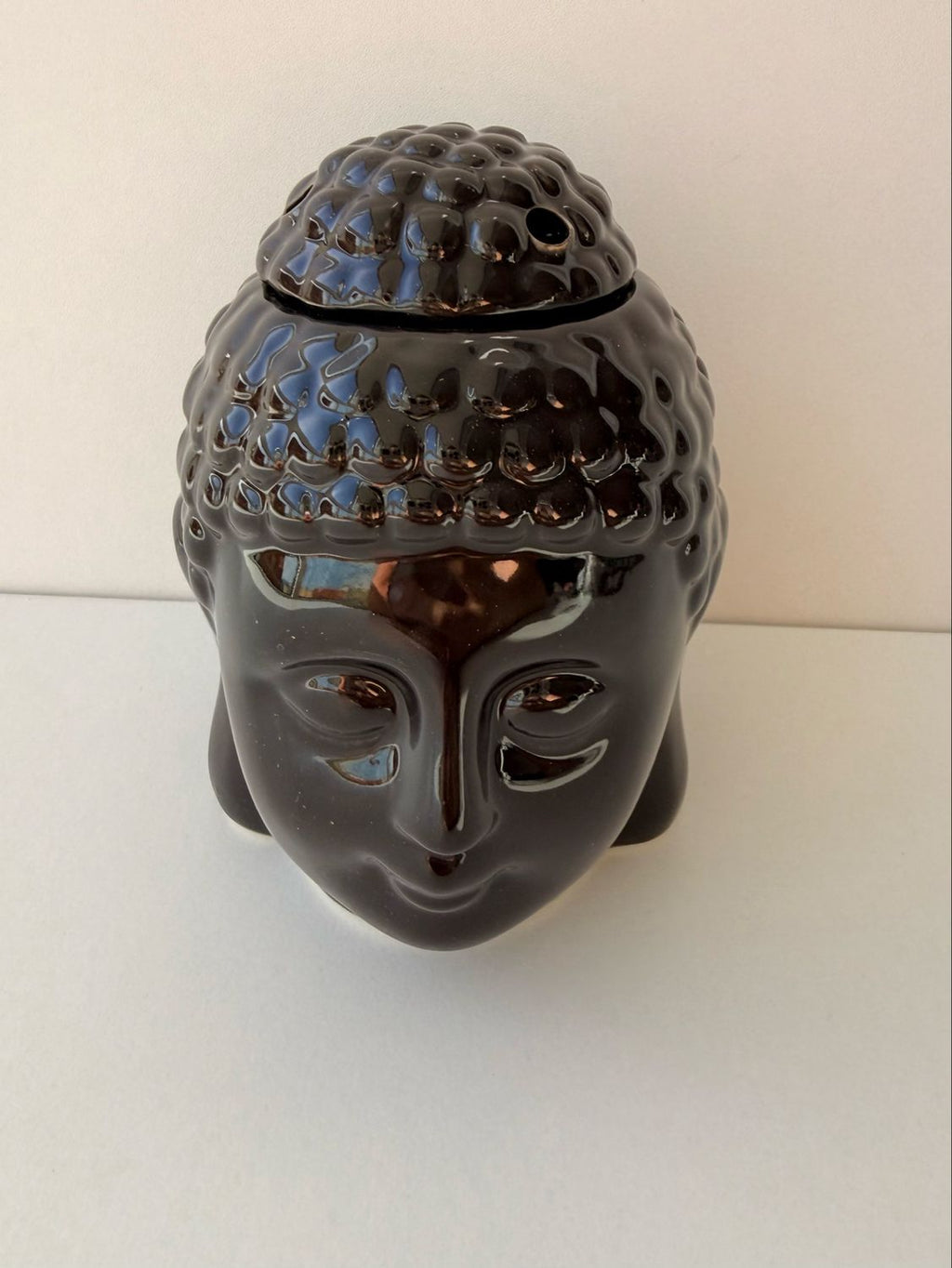 Quemador de Aceite Cabeza de Budha (Color Negro)