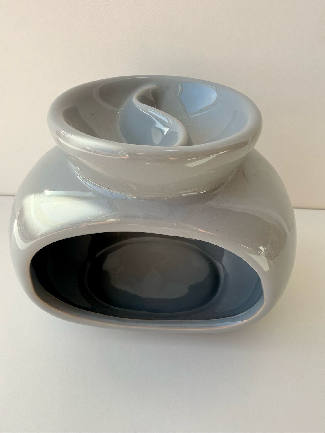 Quemador de Aceite Doble (Color Gris)