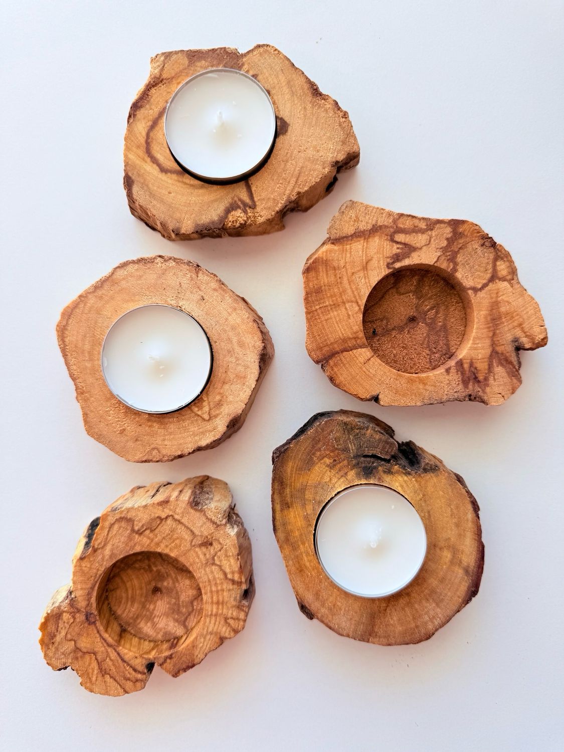 Portavelas de Palo Santo