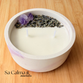 Vela Ritual de Lavanda con Amatista – Calma, Relajación y Equilibrio Energético (mediana)