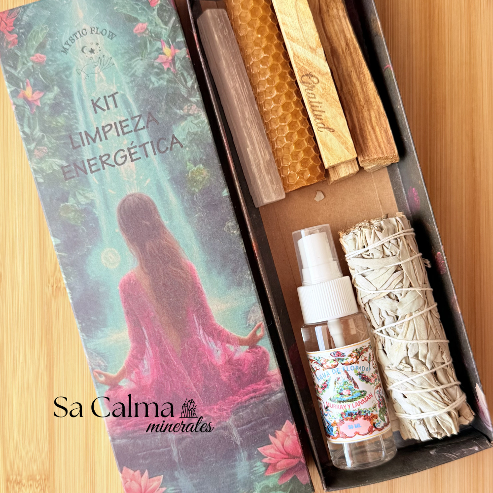 Kit de Limpieza Energética – Ritual Completo con Salvia, Agua Florida, Selenita y Palo Santo