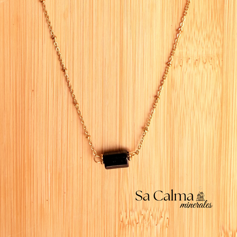 Collar Clea de Turmalina Negra – Protección Energética y Equilibrio