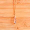 Collar Punta de Cuarzo Cristal · Claridad