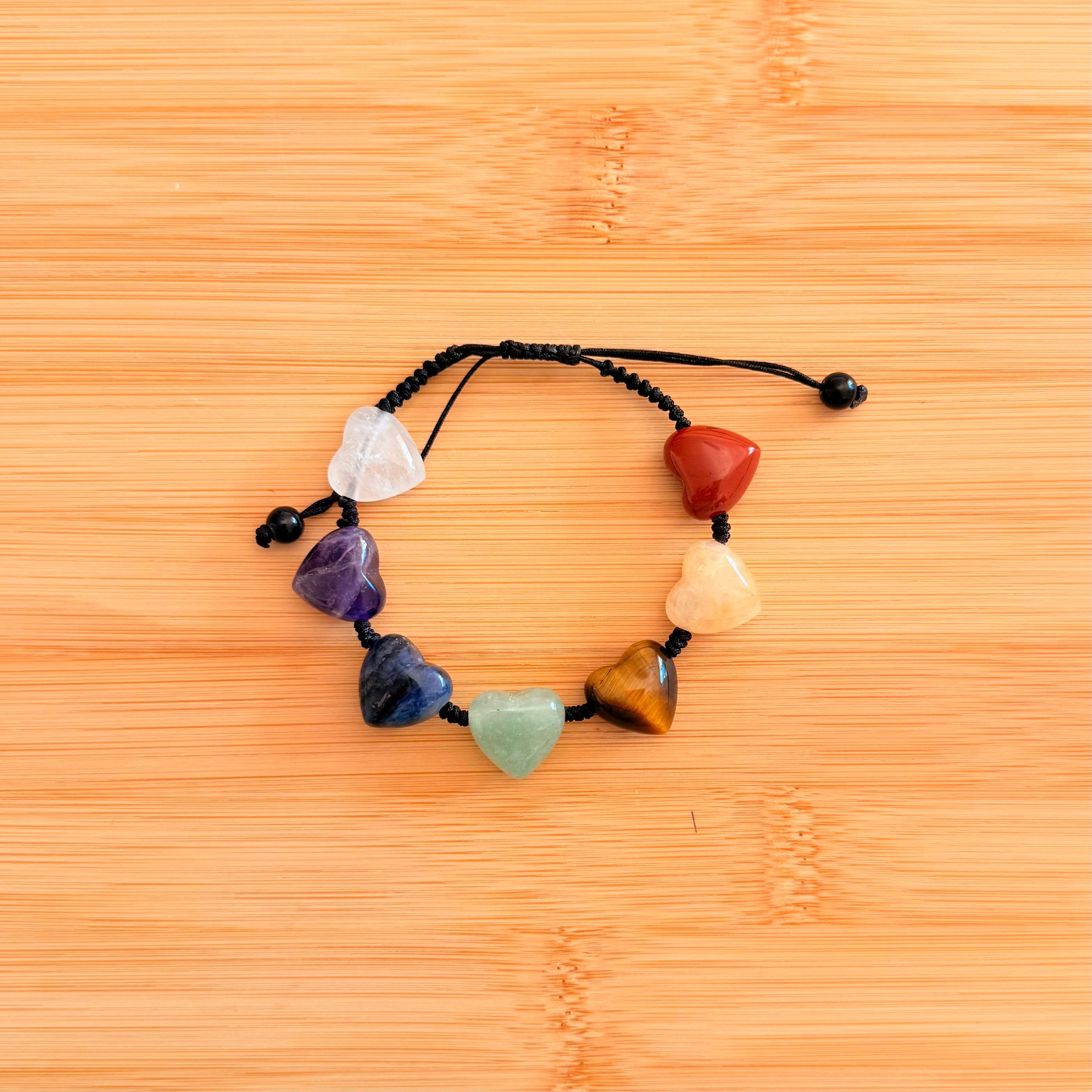 Pulsera 7 Chakras Corazones · Equilibrio
