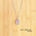 Collar de Amatista con Cadena de Acero Inoxidable – Protección y Equilibrio