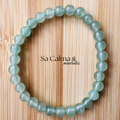 Pulsera Elástica de Aventurina Verde – Equilibrio y Prosperidad