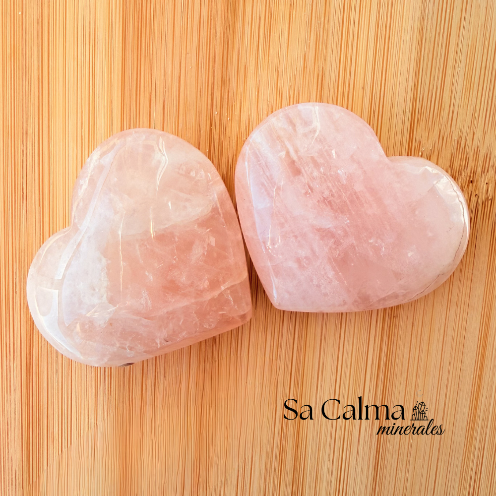 Cuarzo Rosa Rodado en Forma de Corazón – Amor y Armonía Emocional