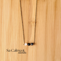 Collar de Cuarzo Cristal, Ónix y Turmalina – Protección, Equilibrio y Energía