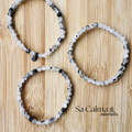 Pulsera Elástica de Cuarzo Turmalinado – Protección y Equilibrio Energético