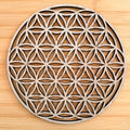 Flor de la Vida de Madera · Geometría Sagrada