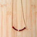Collar de Acero Inoxidable con Cornalina y Piedra Sol – Energía, Vitalidad y Confianza