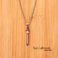 Collar de Acero Inoxidable con Espada del Arcángel Miguel – Protección y Valor