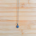 Collar Ojo Turco Plateado· Protección