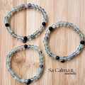Pulsera Elástica de Fluorita Verde – Claridad y Equilibrio Mental