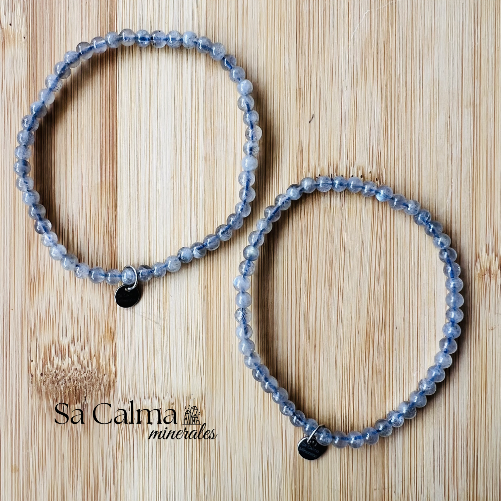 Pulsera Elástica de Labradorita – Protección e Intuición