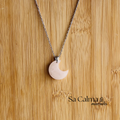 Collar de Cuarzo Rosa con Cadena de Acero Inoxidable – Amor y Armonía