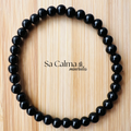 Pulsera Elástica de Obsidiana – Protección y Equilibrio Energético