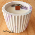 Vela Ritual de Lavanda con Amatista – Calma, Relajación y Equilibrio Energético (Pequeña)