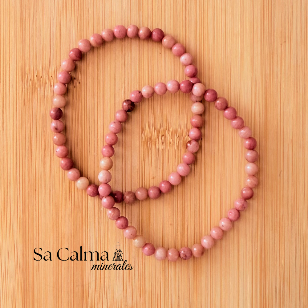 Pulsera Elástica de Rodocrosita – Amor y Armonía Emocional